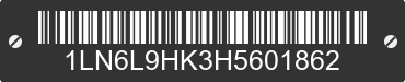2017 LINCOLN Continental 1LN6L9HK3H5601862 VIN decoded