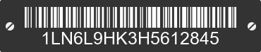 2017 LINCOLN Continental 1LN6L9HK3H5612845 VIN decoded