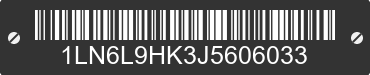 2018 LINCOLN Continental 1LN6L9HK3J5606033 VIN decoded