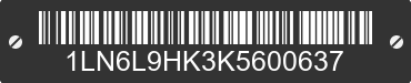 2019 LINCOLN Continental 1LN6L9HK3K5600637 VIN decoded