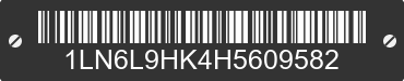 2017 LINCOLN Continental 1LN6L9HK4H5609582 VIN decoded