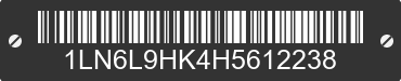 2017 LINCOLN Continental 1LN6L9HK4H5612238 VIN decoded