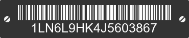 2018 LINCOLN Continental 1LN6L9HK4J5603867 VIN decoded