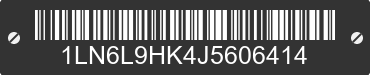 2018 LINCOLN Continental 1LN6L9HK4J5606414 VIN decoded