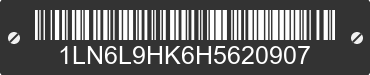 2017 LINCOLN Continental 1LN6L9HK6H5620907 VIN decoded