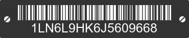 2018 LINCOLN Continental 1LN6L9HK6J5609668 VIN decoded