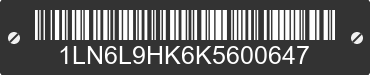 2019 LINCOLN Continental 1LN6L9HK6K5600647 VIN decoded