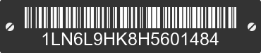 2017 LINCOLN Continental 1LN6L9HK8H5601484 VIN decoded