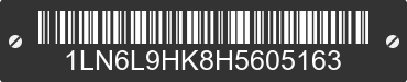 2017 LINCOLN Continental 1LN6L9HK8H5605163 VIN decoded