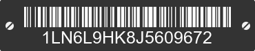 2018 LINCOLN Continental 1LN6L9HK8J5609672 VIN decoded
