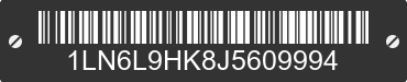 2018 LINCOLN Continental 1LN6L9HK8J5609994 VIN decoded