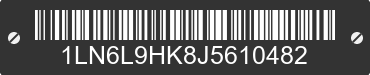 2018 LINCOLN Continental 1LN6L9HK8J5610482 VIN decoded