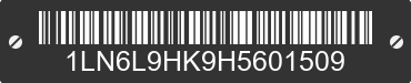 2017 LINCOLN Continental 1LN6L9HK9H5601509 VIN decoded
