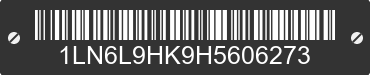 2017 LINCOLN Continental 1LN6L9HK9H5606273 VIN decoded