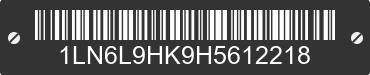 2017 LINCOLN Continental 1LN6L9HK9H5612218 VIN decoded