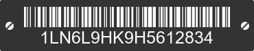 2017 LINCOLN Continental 1LN6L9HK9H5612834 VIN decoded