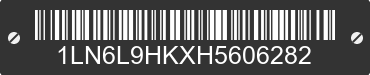2017 LINCOLN Continental 1LN6L9HKXH5606282 VIN decoded