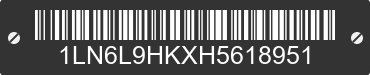 2017 LINCOLN Continental 1LN6L9HKXH5618951 VIN decoded