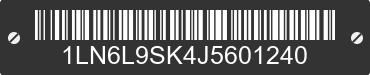 2018 LINCOLN Continental 1LN6L9SK4J5601240 VIN decoded