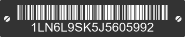 2018 LINCOLN Continental 1LN6L9SK5J5605992 VIN decoded