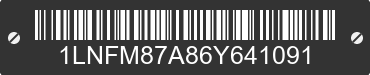 2006 LINCOLN LS 1LNFM87A86Y641091 VIN decoded