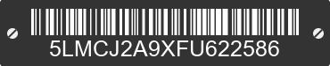 2015 LINCOLN MKC 5LMCJ2A9XFU622586 VIN decoded