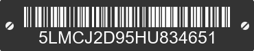 2017 LINCOLN MKC 5LMCJ2D95HU834651 VIN decoded