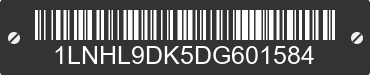 2013 LINCOLN MKS 1LNHL9DK5DG601584 VIN decoded