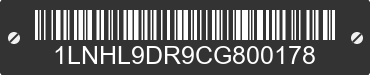 2012 LINCOLN MKS 1LNHL9DR9CG800178 VIN decoded