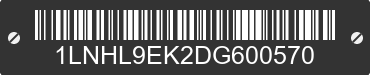 2013 LINCOLN MKS 1LNHL9EK2DG600570 VIN decoded