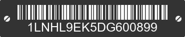 2013 LINCOLN MKS 1LNHL9EK5DG600899 VIN decoded