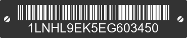 2014 LINCOLN MKS 1LNHL9EK5EG603450 VIN decoded