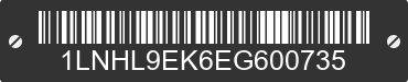 2014 LINCOLN MKS 1LNHL9EK6EG600735 VIN decoded