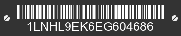 2014 LINCOLN MKS 1LNHL9EK6EG604686 VIN decoded