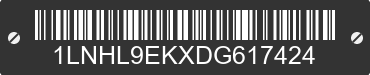 2013 LINCOLN MKS 1LNHL9EKXDG617424 VIN decoded