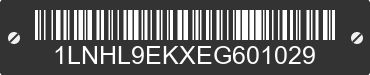 2014 LINCOLN MKS 1LNHL9EKXEG601029 VIN decoded