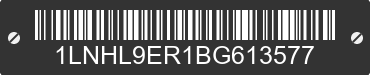 2011 LINCOLN MKS 1LNHL9ER1BG613577 VIN decoded