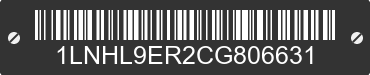 2012 LINCOLN MKS 1LNHL9ER2CG806631 VIN decoded