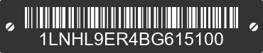 2011 LINCOLN MKS 1LNHL9ER4BG615100 VIN decoded
