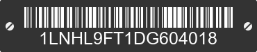 2013 LINCOLN MKS 1LNHL9FT1DG604018 VIN decoded