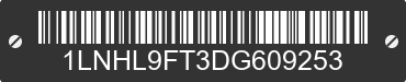 2013 LINCOLN MKS 1LNHL9FT3DG609253 VIN decoded