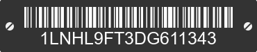 2013 LINCOLN MKS 1LNHL9FT3DG611343 VIN decoded