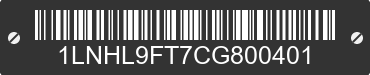 2012 LINCOLN MKS 1LNHL9FT7CG800401 VIN decoded