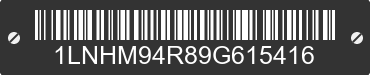 2009 LINCOLN MKS 1LNHM94R89G615416 VIN decoded