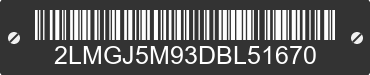 2013 LINCOLN MKT 2LMGJ5M93DBL51670 VIN decoded