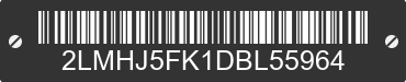 2013 LINCOLN MKT 2LMHJ5FK1DBL55964 VIN decoded