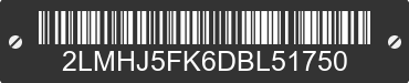 2013 LINCOLN MKT 2LMHJ5FK6DBL51750 VIN decoded