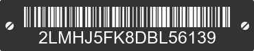 2013 LINCOLN MKT 2LMHJ5FK8DBL56139 VIN decoded
