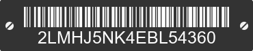 2014 LINCOLN MKT 2LMHJ5NK4EBL54360 VIN decoded