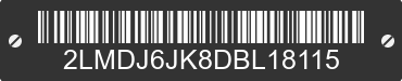 2013 LINCOLN MKX 2LMDJ6JK8DBL18115 VIN decoded